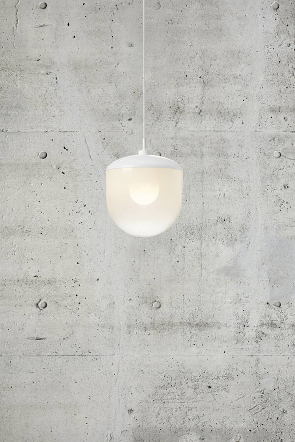 Nowoczesna lampa wisząca Magia 26 - biała, do sypialni, do pokoju dziennego