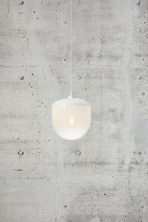 Nowoczesna lampa wisząca Magia 26 - biała, do sypialni, do pokoju dziennego