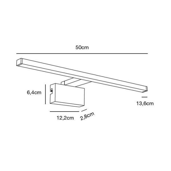 Nowoczesny kinkiet łazienkowy Marlee - biały, IP44, LED
