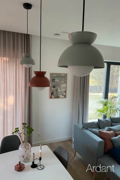 Piękna lampa wisząca Butterfly - Frandsen - do nowoczesnego wnętrza