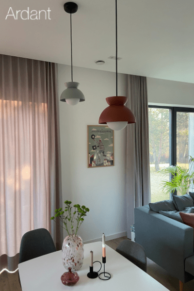 Piękna lampa wisząca Butterfly - Frandsen - do nowoczesnego wnętrza