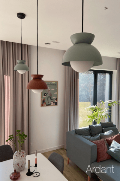 Piękna lampa wisząca Butterfly - Frandsen - do nowoczesnego wnętrza