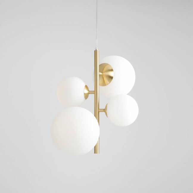 Pionowa lampa wisząca Bloom 4 - Aldex - do salonu i kuchni w stylu Art Deco
