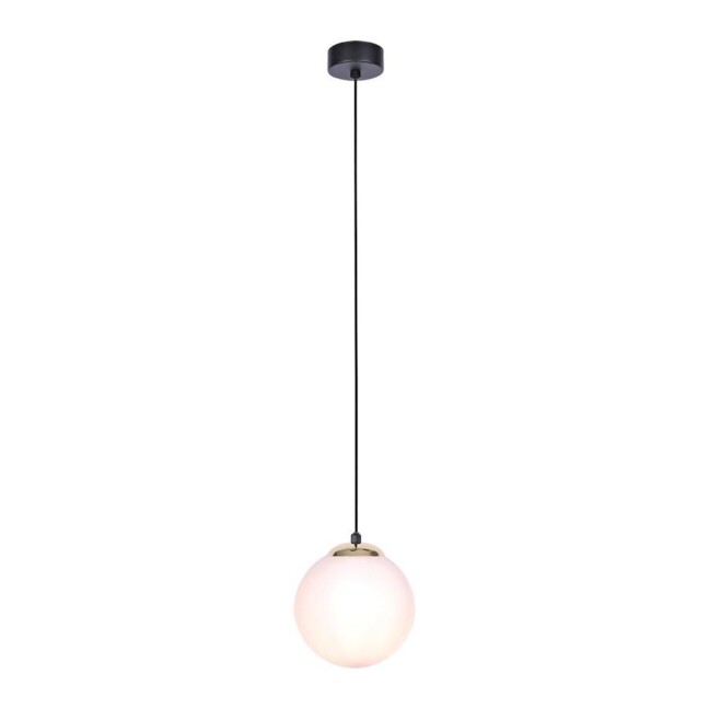 Uniwersalna lampa wisząca Isla - Kaja - mleczny klosz