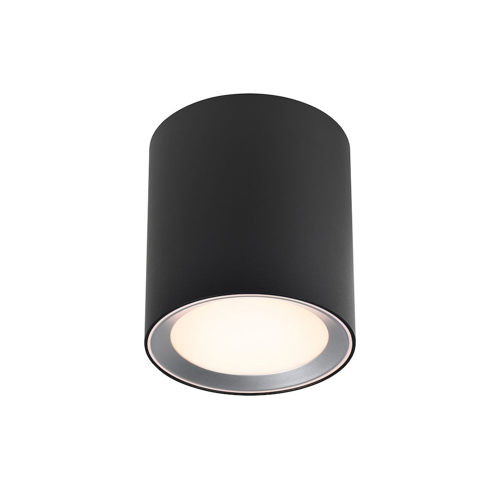 Czarna lampa sufitowa do salonu Landon Smart - LED, IP44