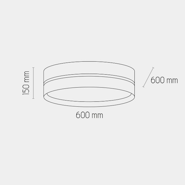 Lampa sufitowa Paglia M - TK Lighting - do jasnych, skandynawskich wnętrz