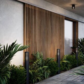 Wysoki słupek ogrodowy Aludra 95, 2118038003 - Nordlux - IP54, czarny, oświetlenie podjazdu i ogrodu