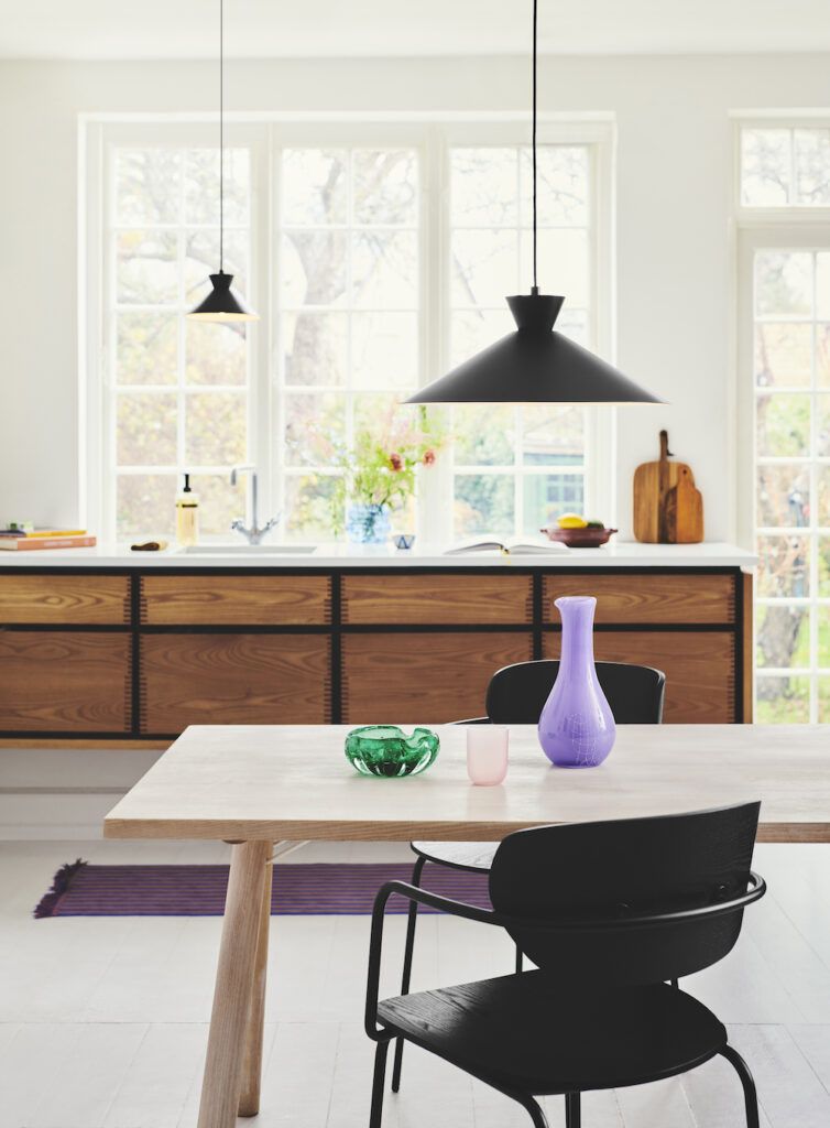 Szeroka lampa wisząca Dial 2213353003 - Nordlux - nad stół kuchenny