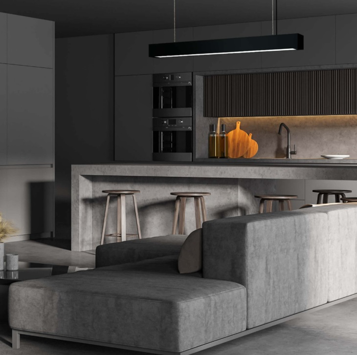 Czarna lampa wisząca Ibros S - LED, IP20, CCT