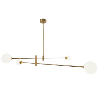 Złota lampa wisząca Cape Town - do strefy relaksu