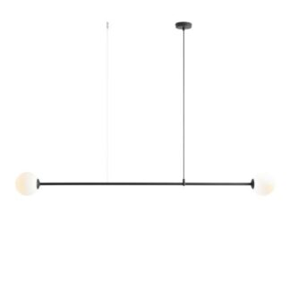 Minimalistyczna lampa wisząca Aria z mlecznymi kloszami z kolekcji Artera & Ardant