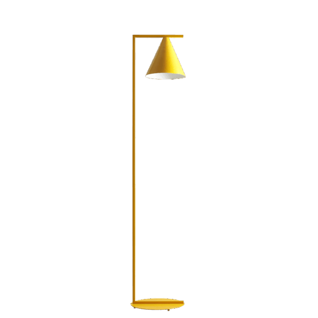Musztardowa lampa podłogowa Form z limitowanej kolekcji Artera Colours