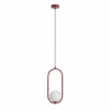 Wisząca lampa Riva 1 w kolorze czerwonego wina