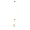 Elegancka wisząca lampa Mae w mosiężnym wykończeniu z kolekcji Artera & Ardant