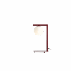 Limitowana lampa biurkowa Zac RED WINE z kolekcji Artera Colours z eleganckim szklanym kloszem