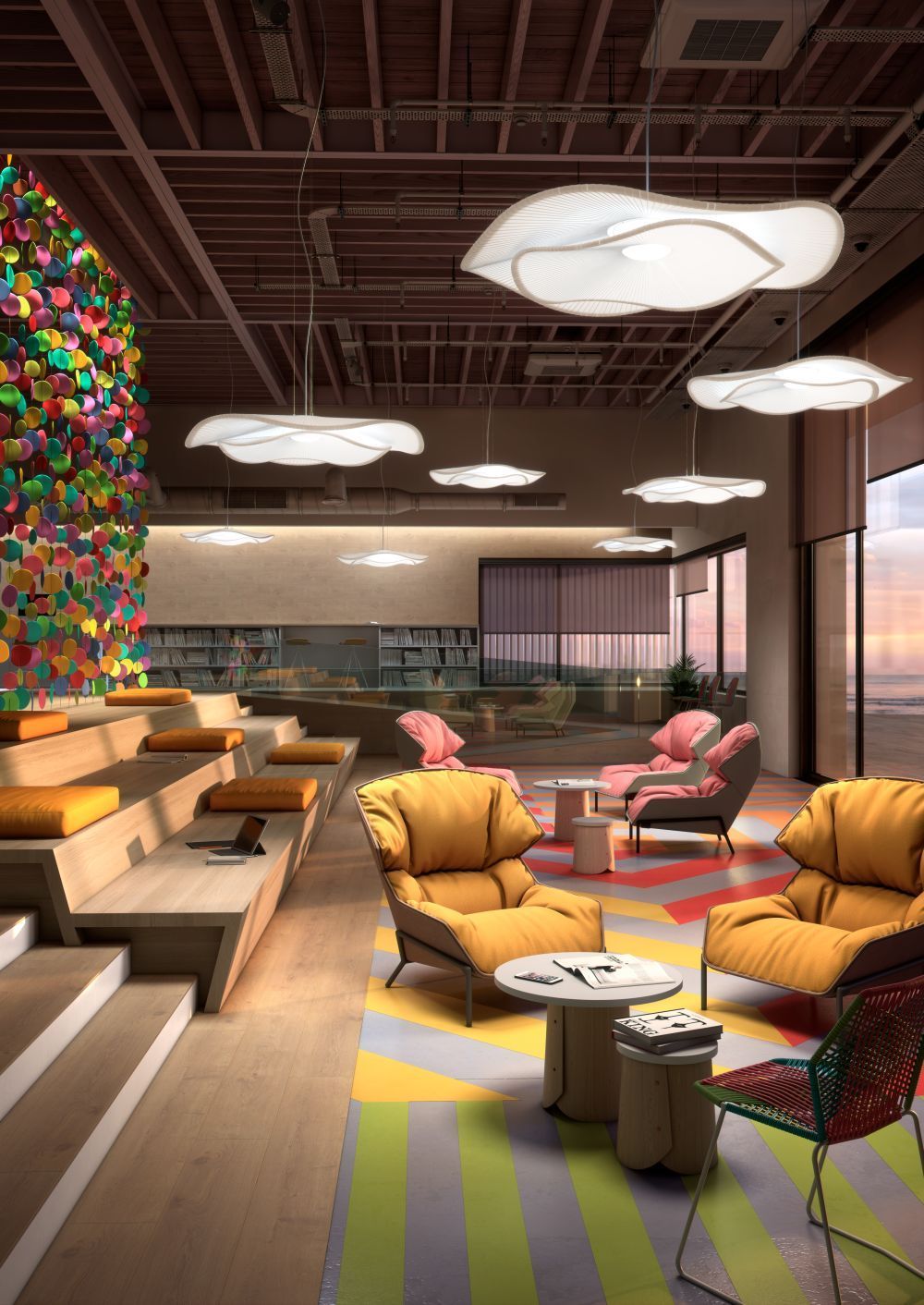 Wisząca lampa Mediterrània S/105.2 w białym kolorze z podwójnym kloszem