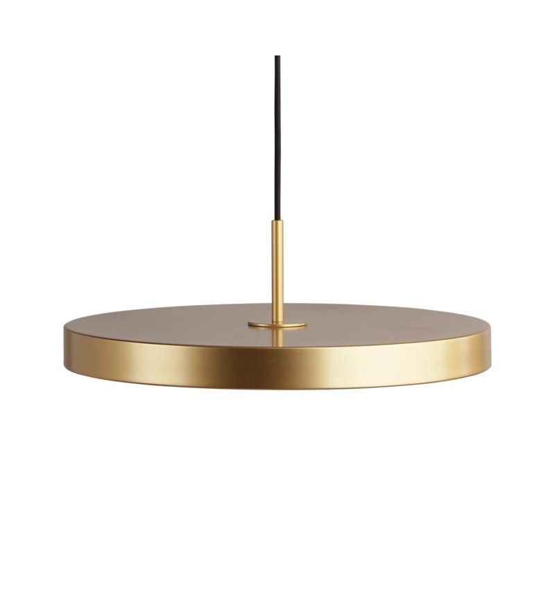 Złota lampa wisząca Asteria z wbudowanym oświetleniem LED