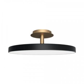 Duży czarny plafon Asteria Up L o średnicy 60 cm