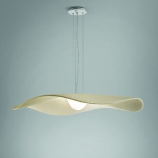 Kremowa wisząca lampa Mediterrània S/105 z oświetleniem LED i klasą szczelności IP20