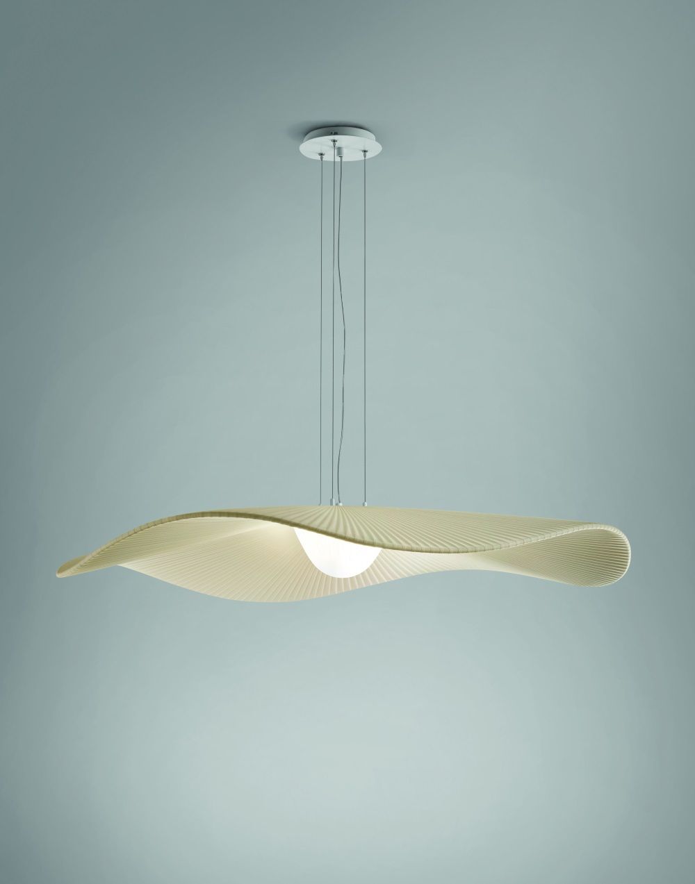 Kremowa wisząca lampa Mediterrània S/105 z oświetleniem LED i klasą szczelności IP20