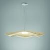 Elegancka wisząca lampa Mediterrània S/105.2 w kremowym kolorze z podwójnym kloszem