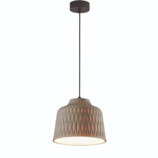 Wisząca lampa Soft S/30 Outdoor w szarym kolorze, odporna na warunki atmosferyczne (IP44)