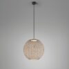 Wisząca lampa zewnętrzna Nans Sphere S/60 w kolorze brązowym