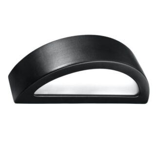 Czarny ceramiczny kinkiet Atena o dekoracyjnym designie