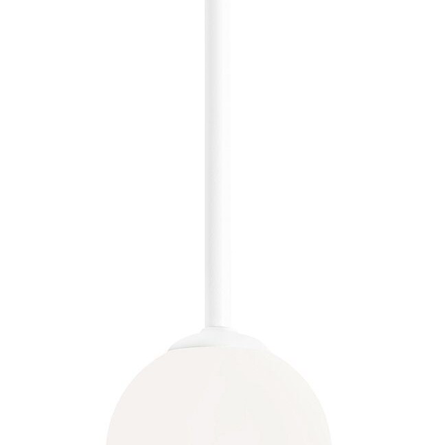 Biała lampa sufitowa Pinne S