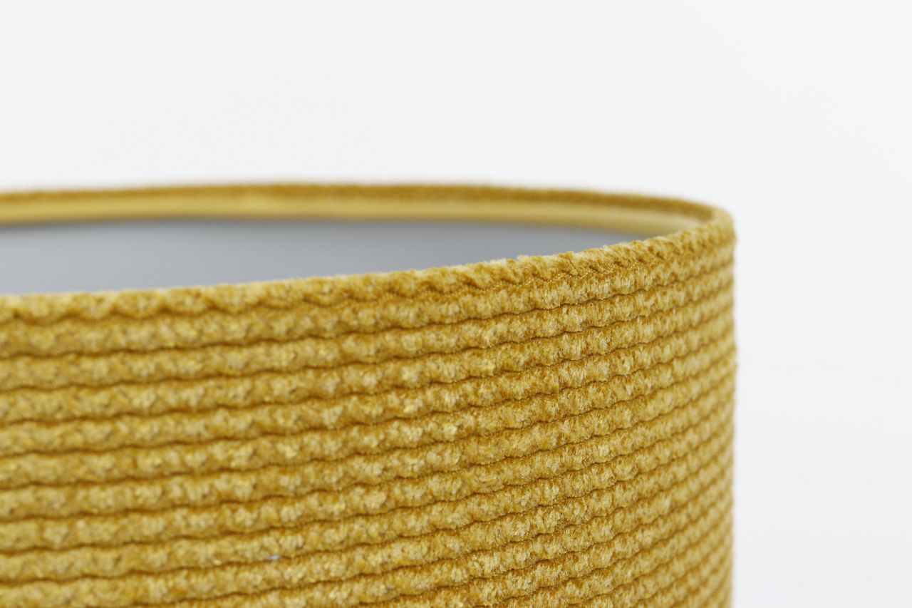 Musztardowa lampa stołowa Smile