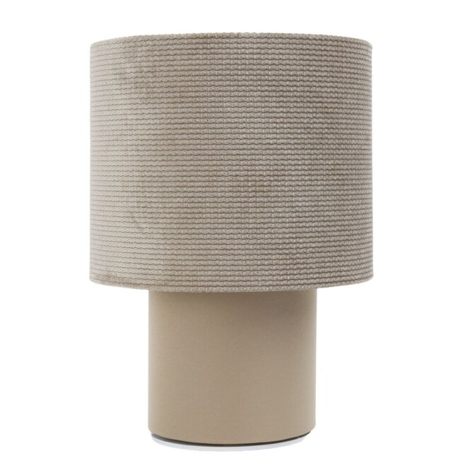 Beżowa lampa stołowa Smile w eleganckim stylu
