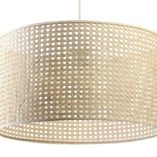 Wisząca lampa Meissa w stylu boho z plecionki z palmy rotangowej