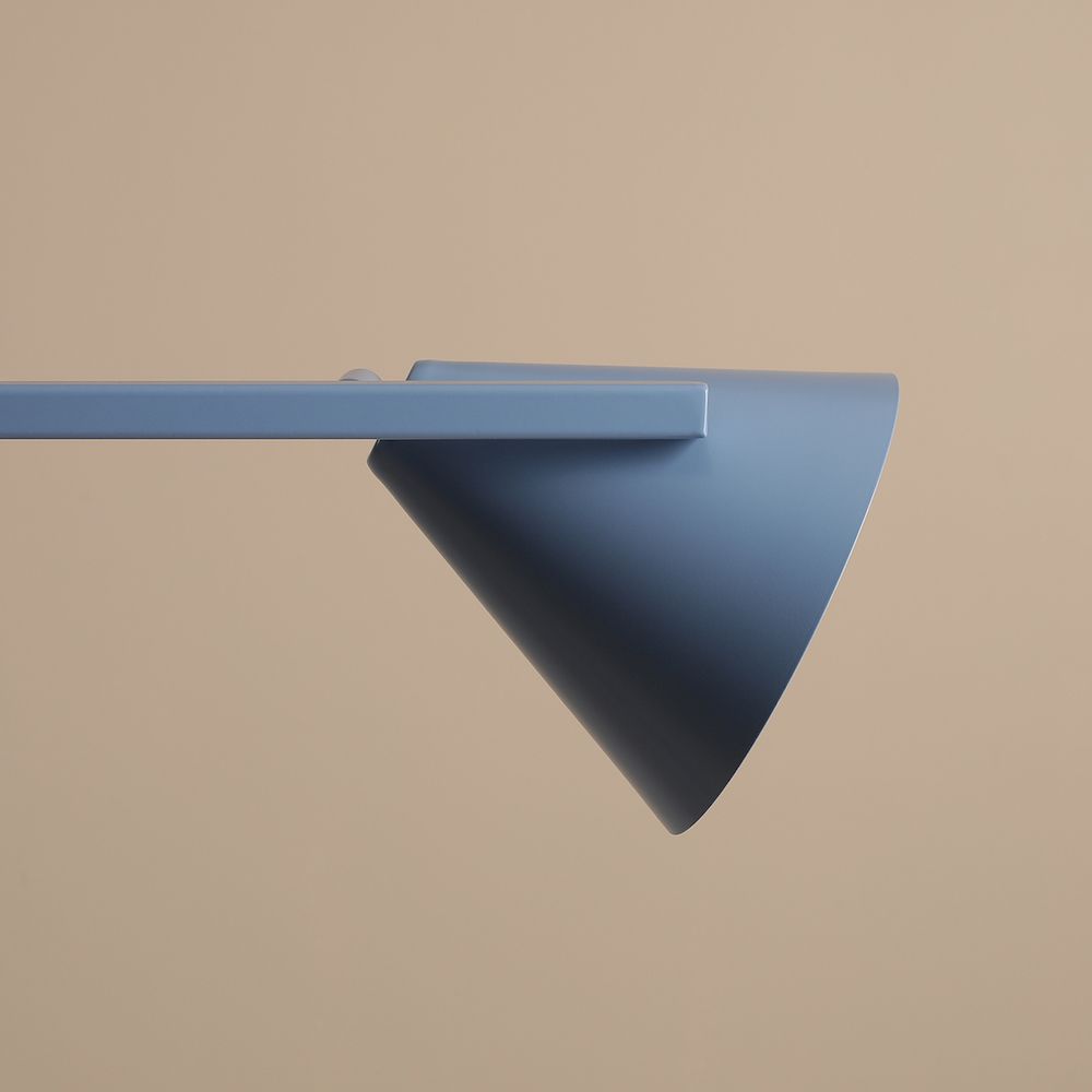 Wisząca lampa FORM 4 w kolorze Dusty Blue