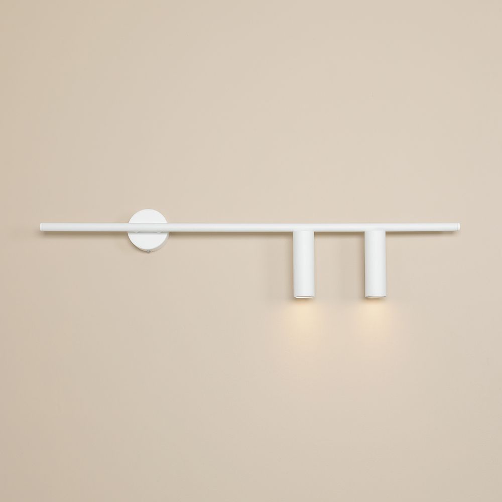 Prawy kinkiet TREVO 2 w kolorze białym