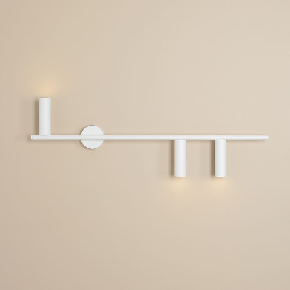 Prawy kinkiet TREVO 3 w kolorze białym