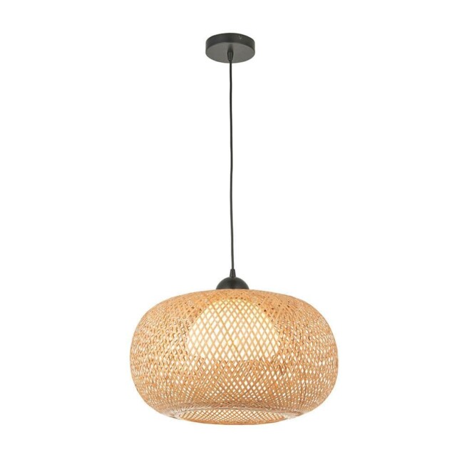 Lampa wisząca Bali - bambusowa, nad drewniany stół