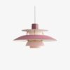 Różowa lampa wisząca PH 5 Mini od Louis Poulsen