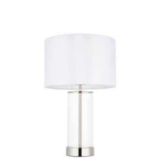 Stylowa srebrna lampa stołowa Lessina Small idealna do salonu