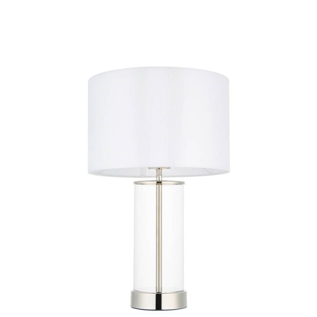 Stylowa srebrna lampa stołowa Lessina Small idealna do salonu