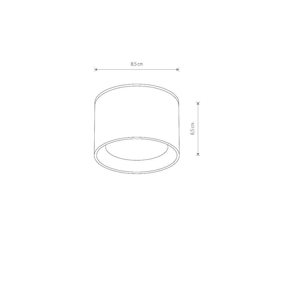 Czarna lampa sufitowa Bol, IP54