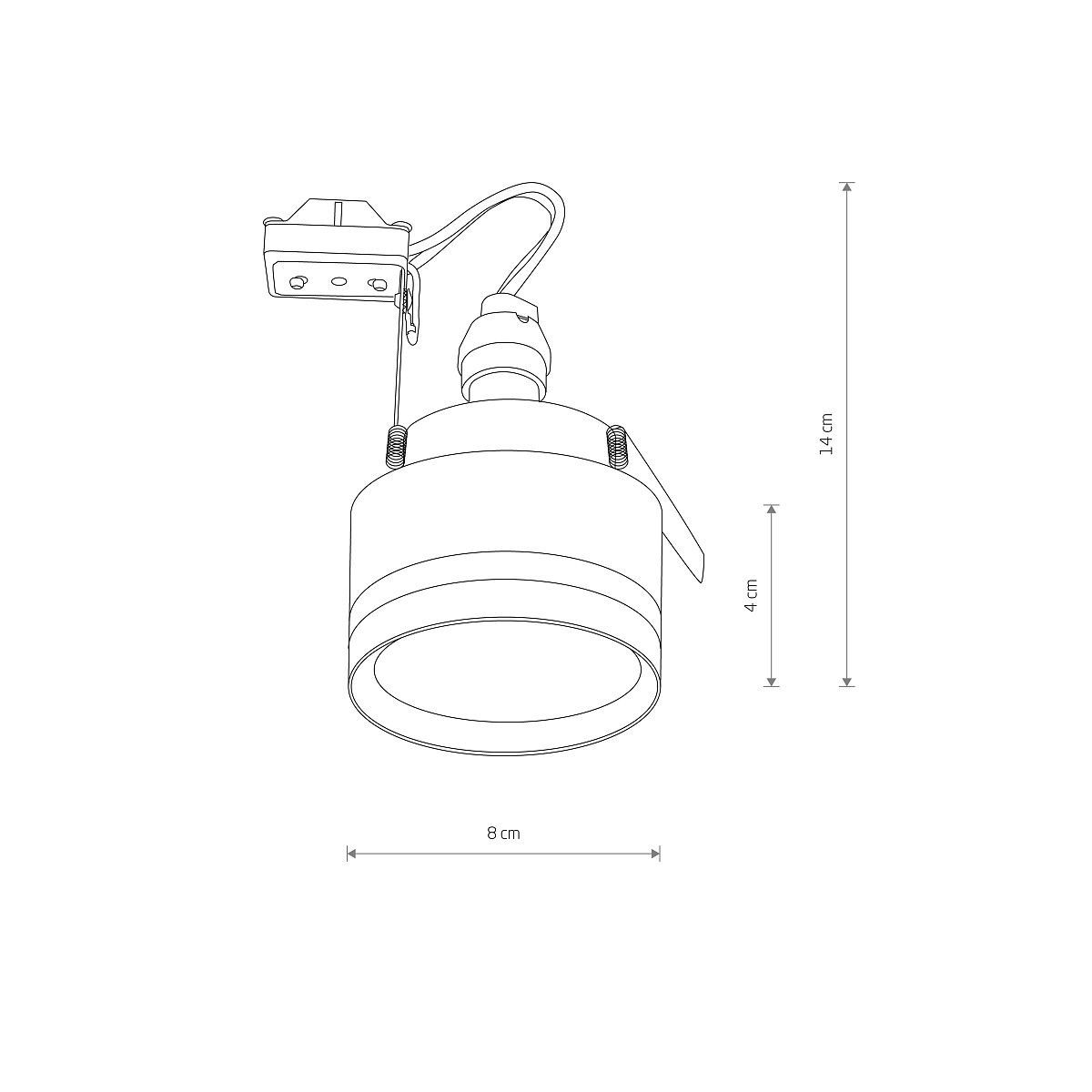 Czarna podtynkowa lampa Mljet idealnie sprawdzi się w sypialni
