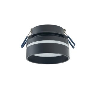 Czarna podtynkowa lampa Mljet idealnie sprawdzi się w sypialni