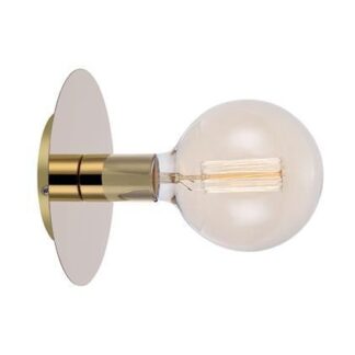 Nowoczesny złoty kinkiet lub lampa sufitowa Disc