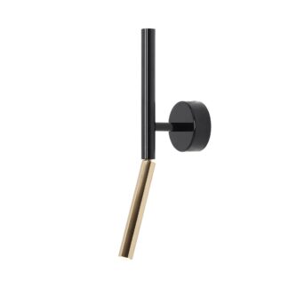 Stylowy kinkiet Stick w czarno-złotej kolorystyce