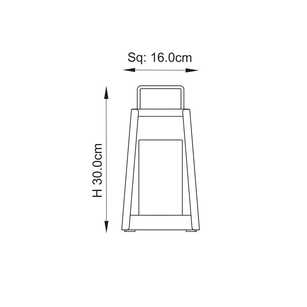Przenośna lampa Tallow – odporna na warunki atmosferyczne, idealna na taras