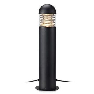 Czarny nowoczesny słupek ogrodowy Garden 24 z oświetleniem LED 6W i klasą szczelności IP44