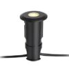 Czarne oczko Garden 24 - 6mm do montażu w podłożu, odporne na warunki atmosferyczne (IP44)