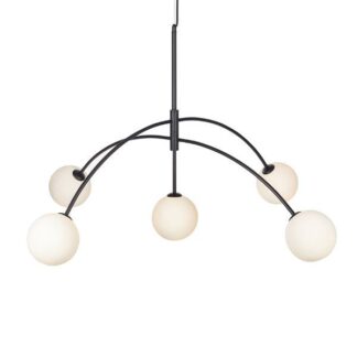 Wisząca lampa Heaven z szklanymi kulami