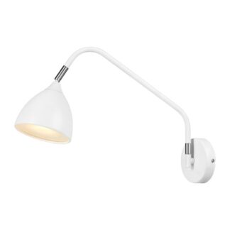 Biały kinkiet Valencia z możliwością regulacji