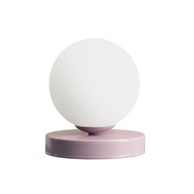 Liliowa lampa stołowa Ball z kolekcji Artera Colours